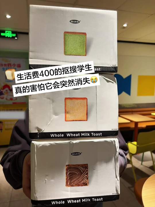 开学后的早餐，来一块厚切吐司配牛奶！！简直绝了！ #吐司面包 #吐司 #无限回购的宝藏单品 #学生党好物推荐 #早餐视频封面