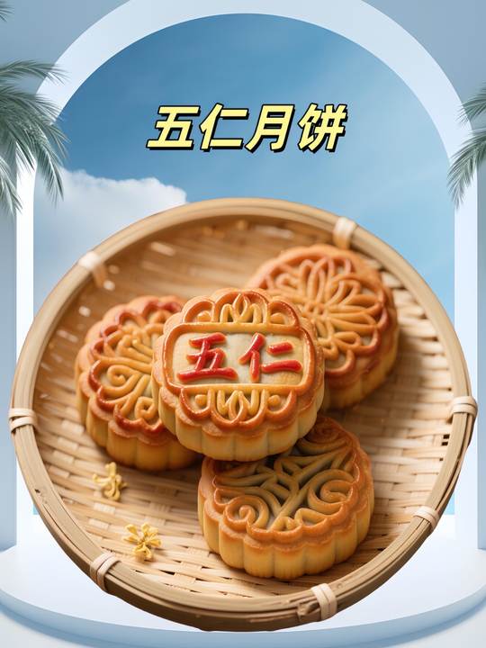 厂家冲销量8块99发两斤#五仁月饼 还包邮#美食 趁现在划算赶紧囤一些视频封面