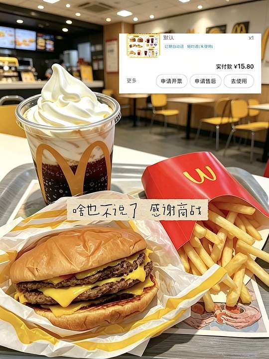 啥也不说了 感谢商战！这个双层吉士堡三件套，我先囤为敬了！#薅羊毛的快乐#随心配#麦门视频封面