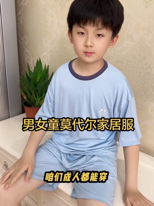 天热了，给儿子买了套好看又好穿的莫代尔家居服套装！轻薄柔软巨舒服巨凉快！我儿子穿上可喜欢了！才这个价，太超值啦！#家居服套装 #睡衣家居服 #儿童家居服#面料柔软舒适 #便宜又好穿视频封面
