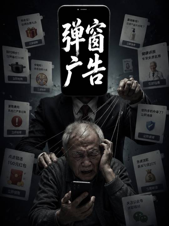 “怎么点不掉啊…” #弹窗广告 #老人 #安全 #抖音ai创作大赛 #ai创作浪潮计划视频封面