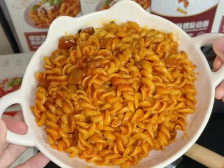 孩子吃腻了米饭面条的，真的可以换换口味了，酸酸甜甜的，孩子超爱吃#速食 #意大利面 #番茄意面 #速食美食 #孩子爱吃视频封面