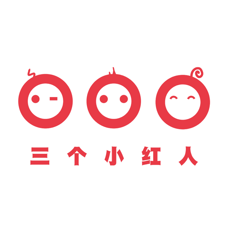 三个小红人品牌Logo