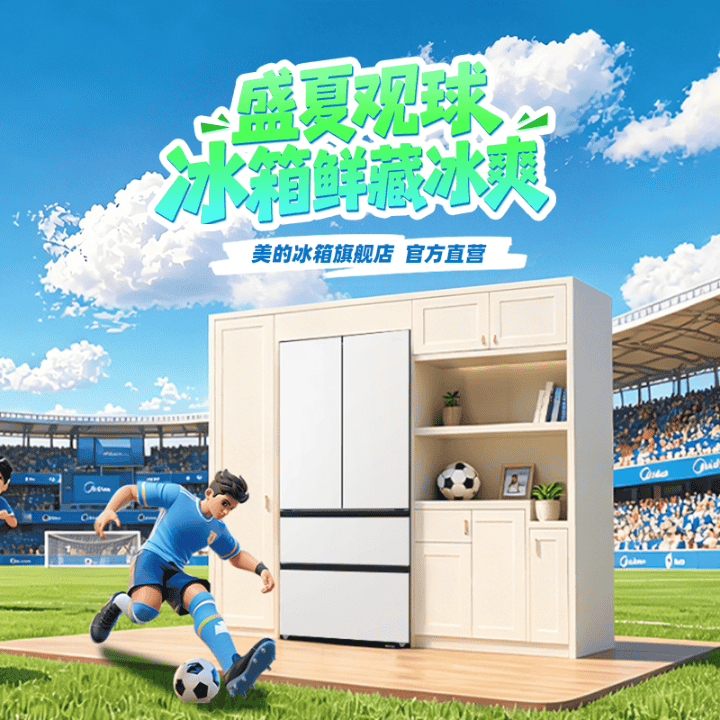 美的冰箱官方！看球过夏！特惠补贴！限时低价！直播封面