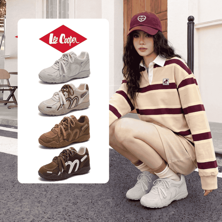 LEE COOPER【可可曲奇】德训鞋女2026秋季新款潮流百搭舒适休直播封面