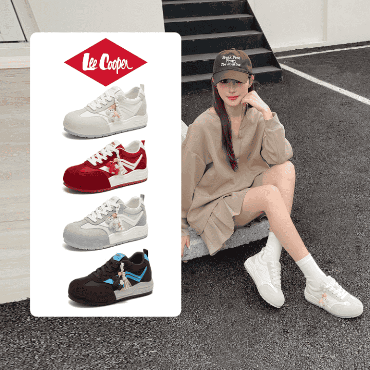 LEE COOPER【小马德训】时尚德训鞋女2026秋季新款软底休闲鞋直播封面