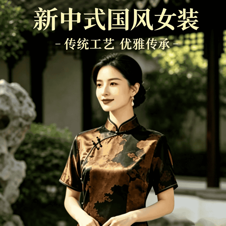 国风女装开播咯！直播封面