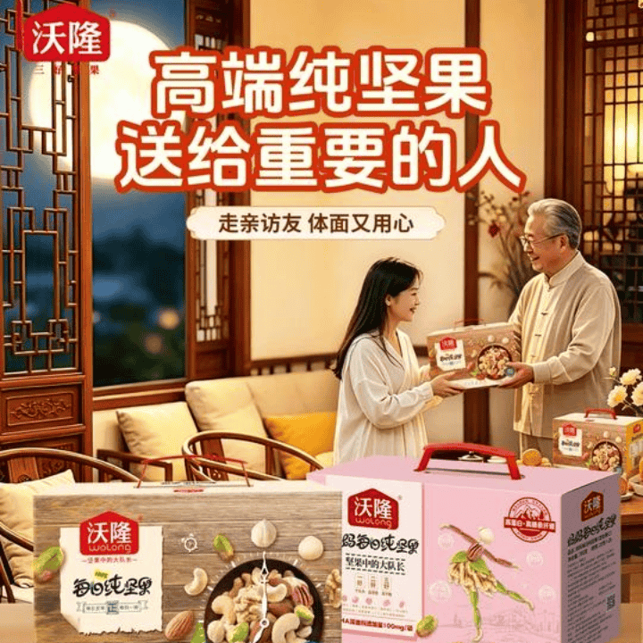 沃隆每日纯坚果，好坚果才敢做原味~直播封面