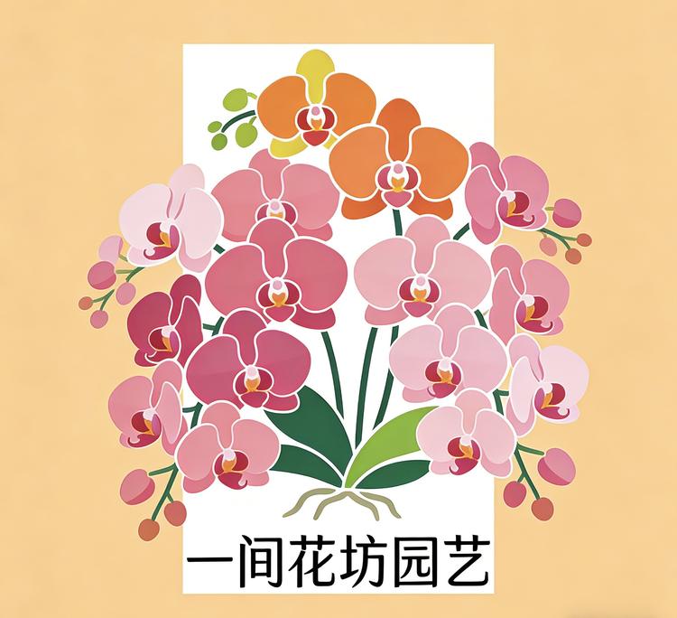 一间花坊园艺小店Logo