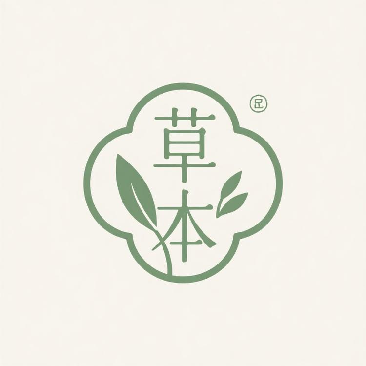草本医学文创小店Logo