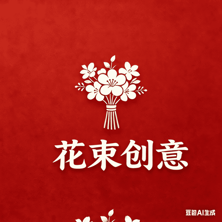 花束创意喜庆用品小店Logo