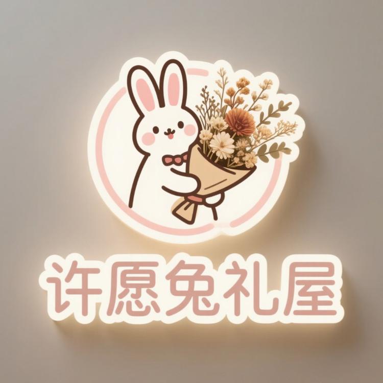 许愿兔礼屋小店Logo