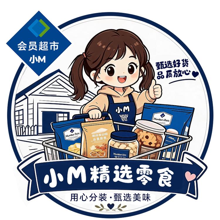 小M精选零食小店Logo