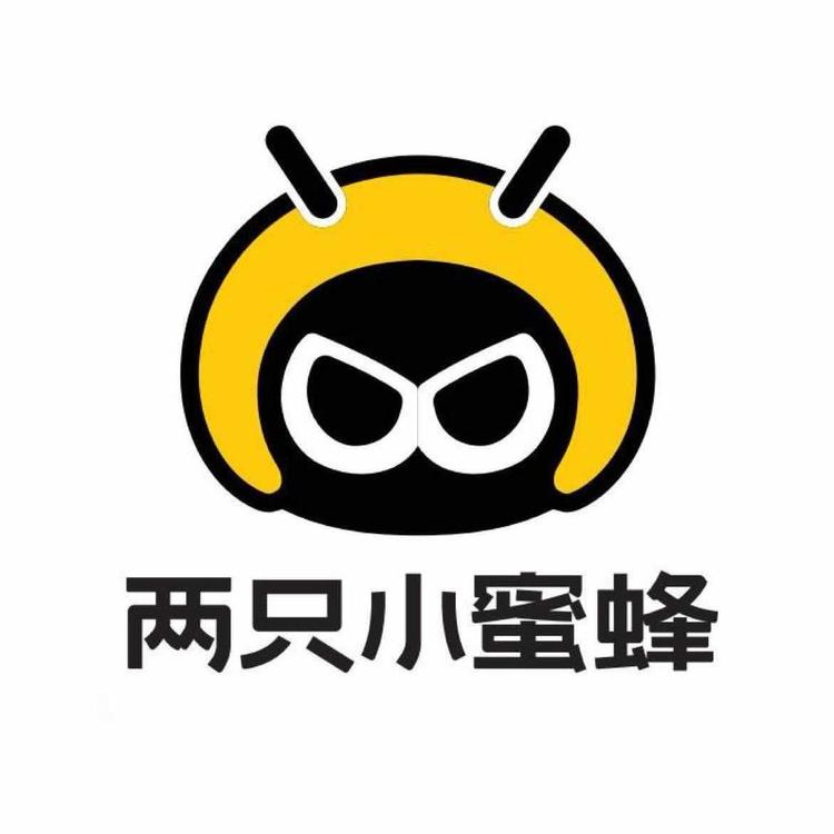 “两只小蜜蜂官方旗舰店”小店Logo