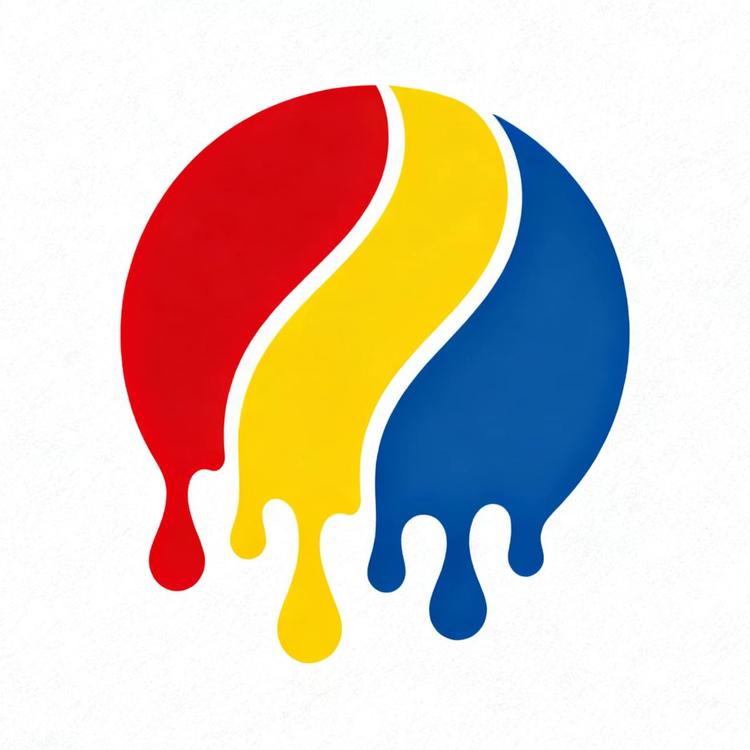 红黄蓝油漆涂料工厂店小店Logo