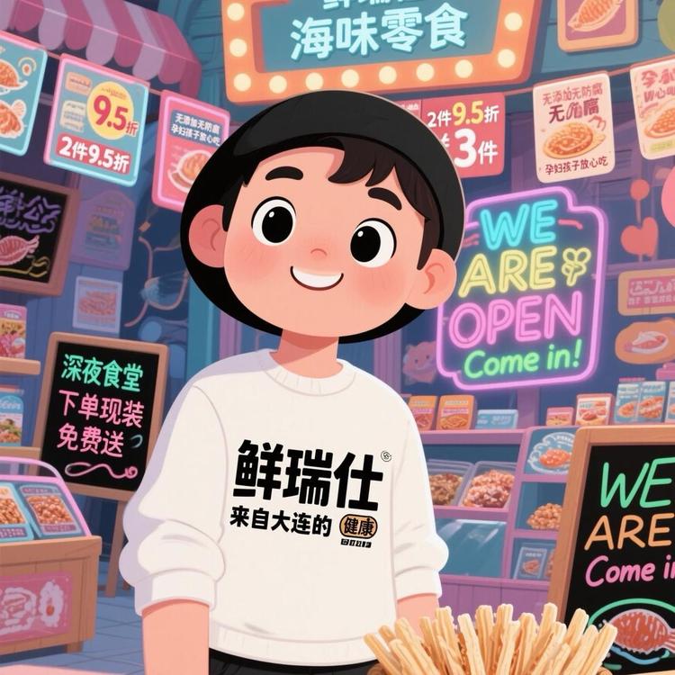 海味零食小夜摊小店Logo
