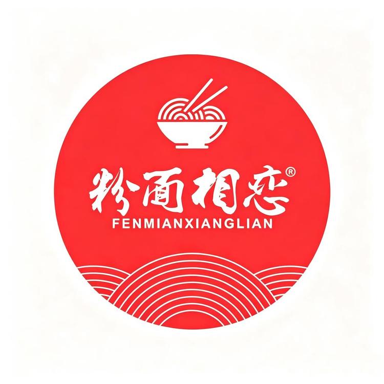 粉面相恋食品小店Logo