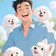 安爸教你养比熊抖音号头像