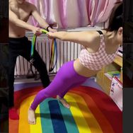 情侣健身DV抖音达人头像