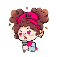 鲤娱Der妹抖音达人头像