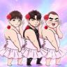一枝花潮玩（三个男人）抖音达人头像