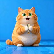 橘猫小团抖音达人头像