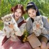 豹猫与狼兔抖音达人头像