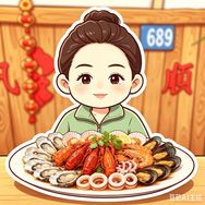 胖姐海鲜抖音达人头像