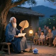 老理儿讲民间故事抖音达人头像