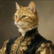 招财猫伯爵抖音达人头像