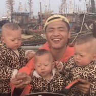 三胞胎家海鲜抖音达人头像