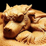 大牛橄榄核雕抖音达人头像