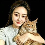 御猫苑火火缅因猫抖音达人头像