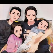 涵晨宝妈（欢喜一家人）抖音达人头像