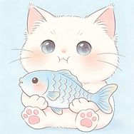 摸一条猫猫鱼抖音达人头像