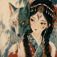 古卷残灯抖音达人头像