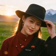 永嘎（牧区姑娘）抖音达人头像