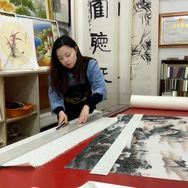 白鹭书院字画装裱抖音达人头像