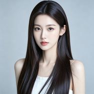 秋颜假发片抖音达人头像