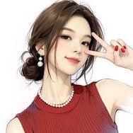 悦悦超爱笑抖音达人头像
