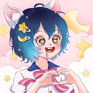 追月亮的猫浪嘿抖音达人头像