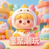 童聚潮玩社三部抖音达人头像