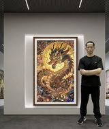 油画张俊龙抖音达人头像