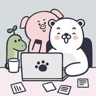 动物办公室漫画抖音达人头像
