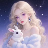 喵雪白抖音达人头像