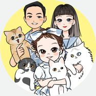 猫头仨抖音达人头像