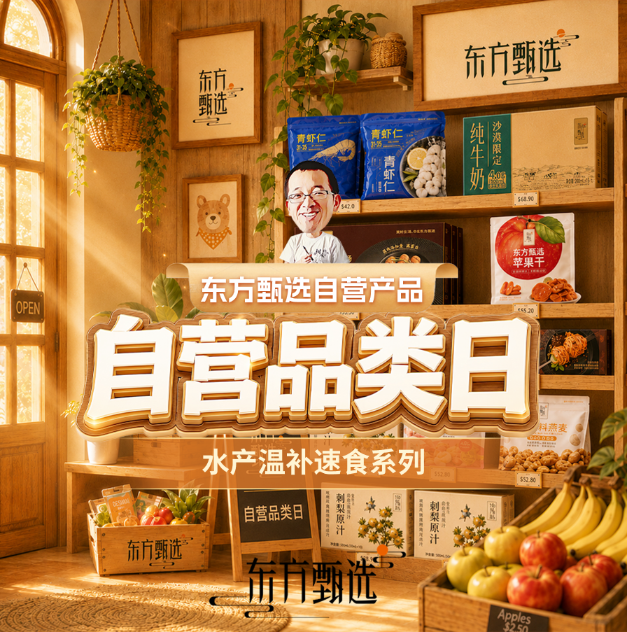 美好生活尽在东方甄选！直播封面