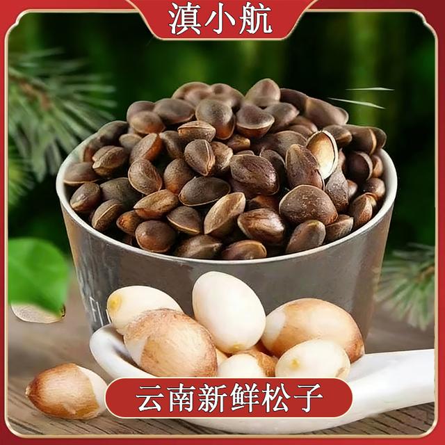 （送夹子）2026云南新鲜薄壳生松子清甜清香散装零食批发坏果包赔商品图