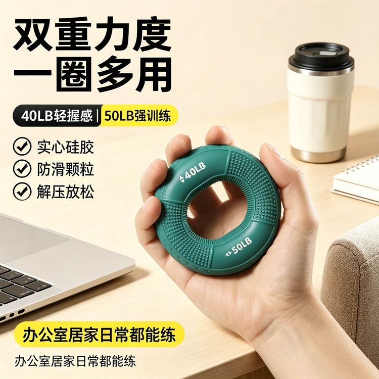  硅胶握力器握力球腕力臂肌训练五指力量活动训练握力圈锻炼器材商品图