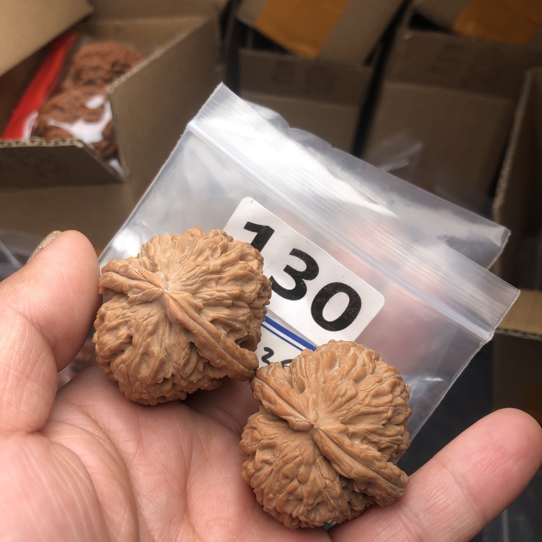 边39白狮子虎头文玩特级特大核桃招财手盘男士女生白茬全品天然商品图